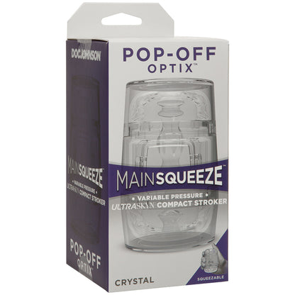 Main Squeeze Pop-Off Optix-Crystal Doc Johnson Toys - Masturbators