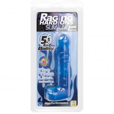 Raging Hard On 5.5 Blue Jelly Default Title Doc Johnson Toys - Dildos