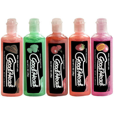 GoodHead 5 Pack - 1 Oz Assorted Flavors Default Title Doc Johnson Sexual Wellness - Lubricants