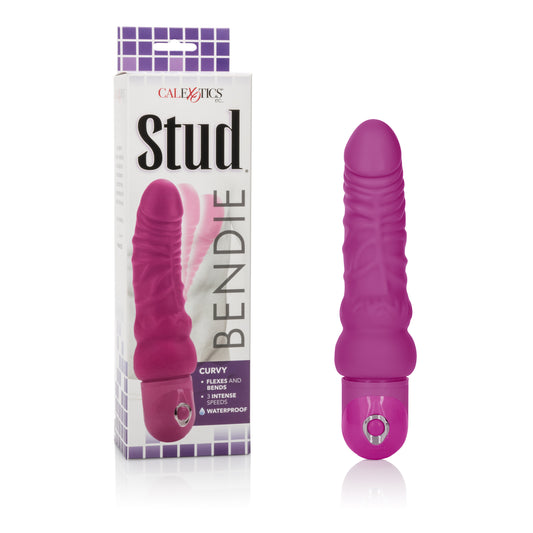 Bendie Power Stud - Curvy - Pink Default Title CalExotics - California Exotic Novelties Toys - Vibrators