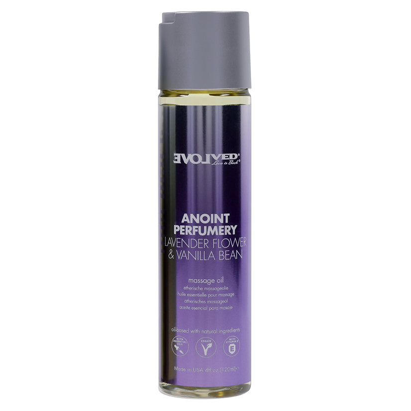 Evolved Anoint Perfumery Massage Oil-Lavender Flower & Vanilla 4oz