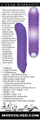 Evolved The G-rave Light-up Vibrator Purple Evolved Novelties Toys - Vibrators
