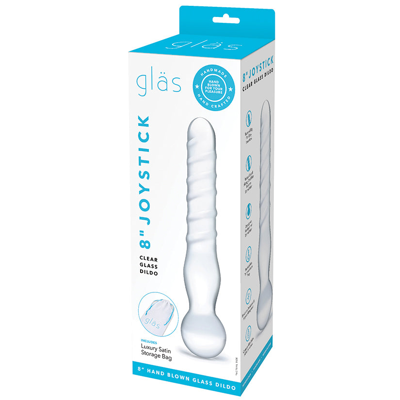 Glas Joystick Clear Glass Dildo-Clear 8" Default Title Electric Eel Toys - Glass Toys