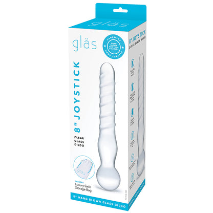 Glas Joystick Clear Glass Dildo-Clear 8" Default Title Electric Eel Toys - Glass Toys
