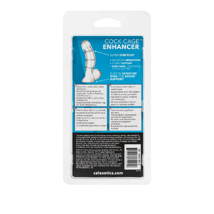 Cock Cage Enhancer - Clear Default Title CalExotics - California Exotic Novelties Toys - Cockrings