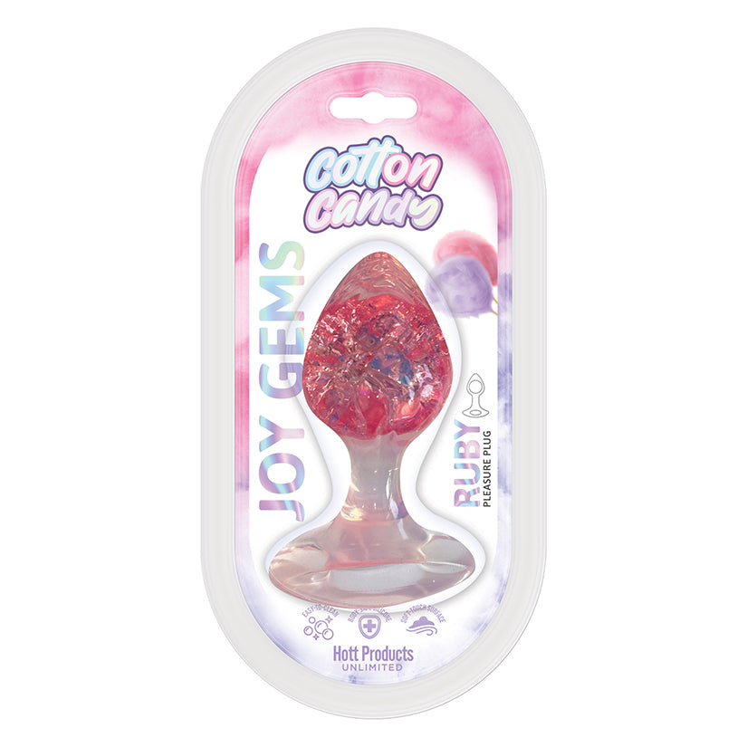 Cotton Candy Joy Gems Ruby Silicone Plug