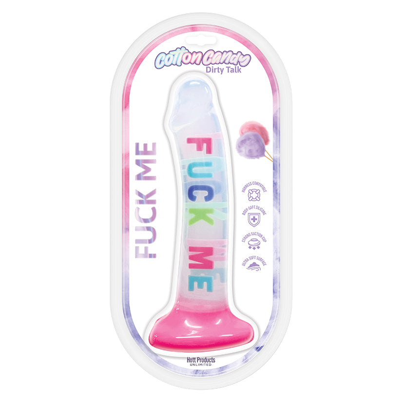Cotton Candy Fuck Me Dildo 8"