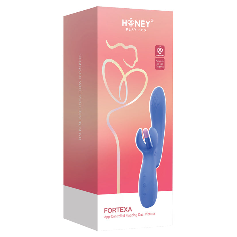 Honey Play Box Fortexa Kinky Finger Flapping Vibrator-Blue
