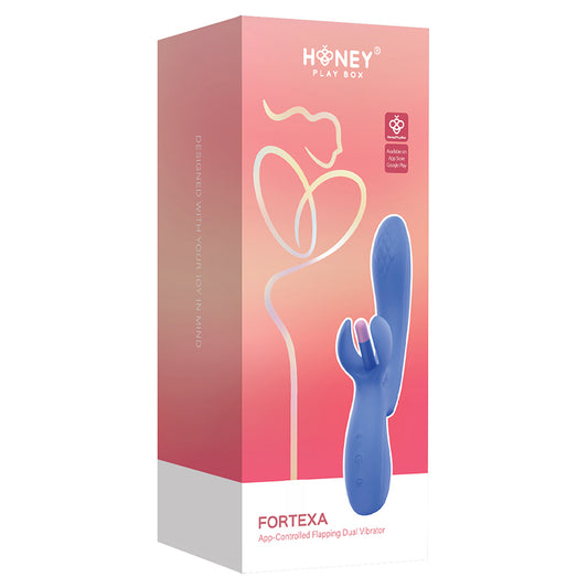 Honey Play Box Fortexa Kinky Finger Flapping Vibrator-Blue