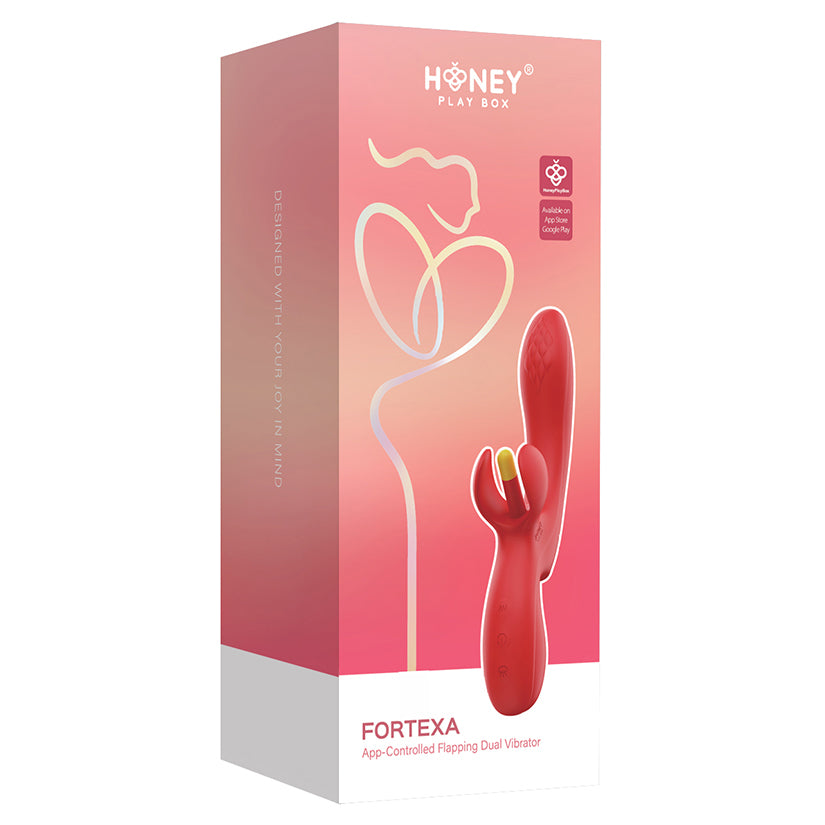 Honey Play Box Fortexa Kinky Finger Flapping Vibrator-Red