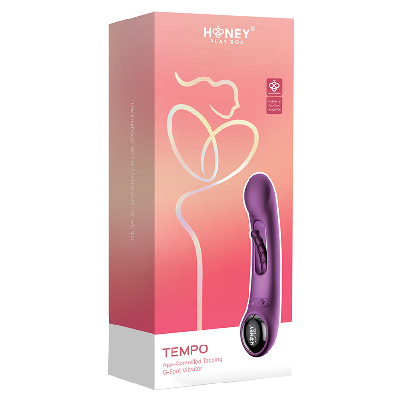 Honey Play Box Tempo Pressure Sensing G-Spot Vibrator-Purple