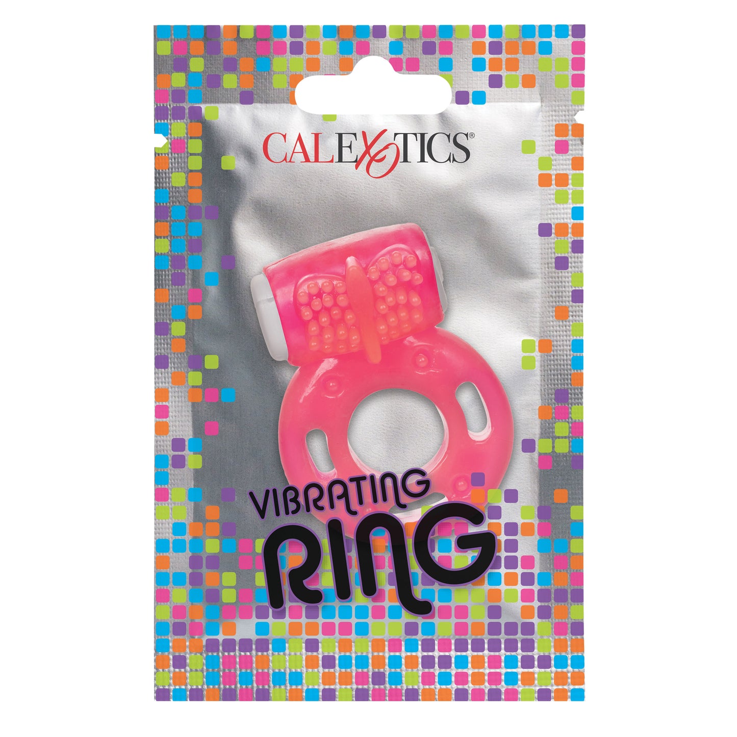 Foil Pack Vibrating Ring - Pink Default Title CalExotics - California Exotic Novelties Toys - Cockrings