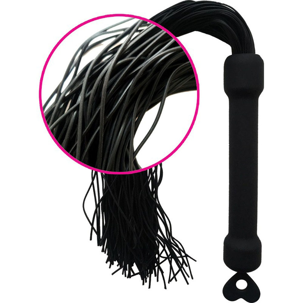 Whip It! Black Tassel Whip Default Title Hott Products Toys - Fetish