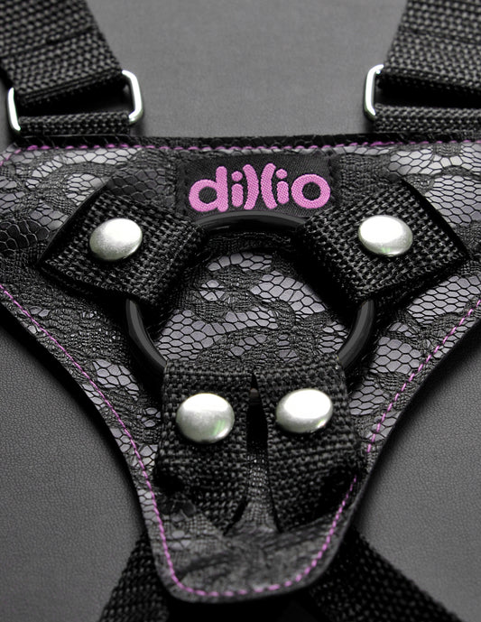 Dillio Pink - 6 Inch Strap-on Suspender Harness Set Default Title Pipedream Products Toys - Fetish