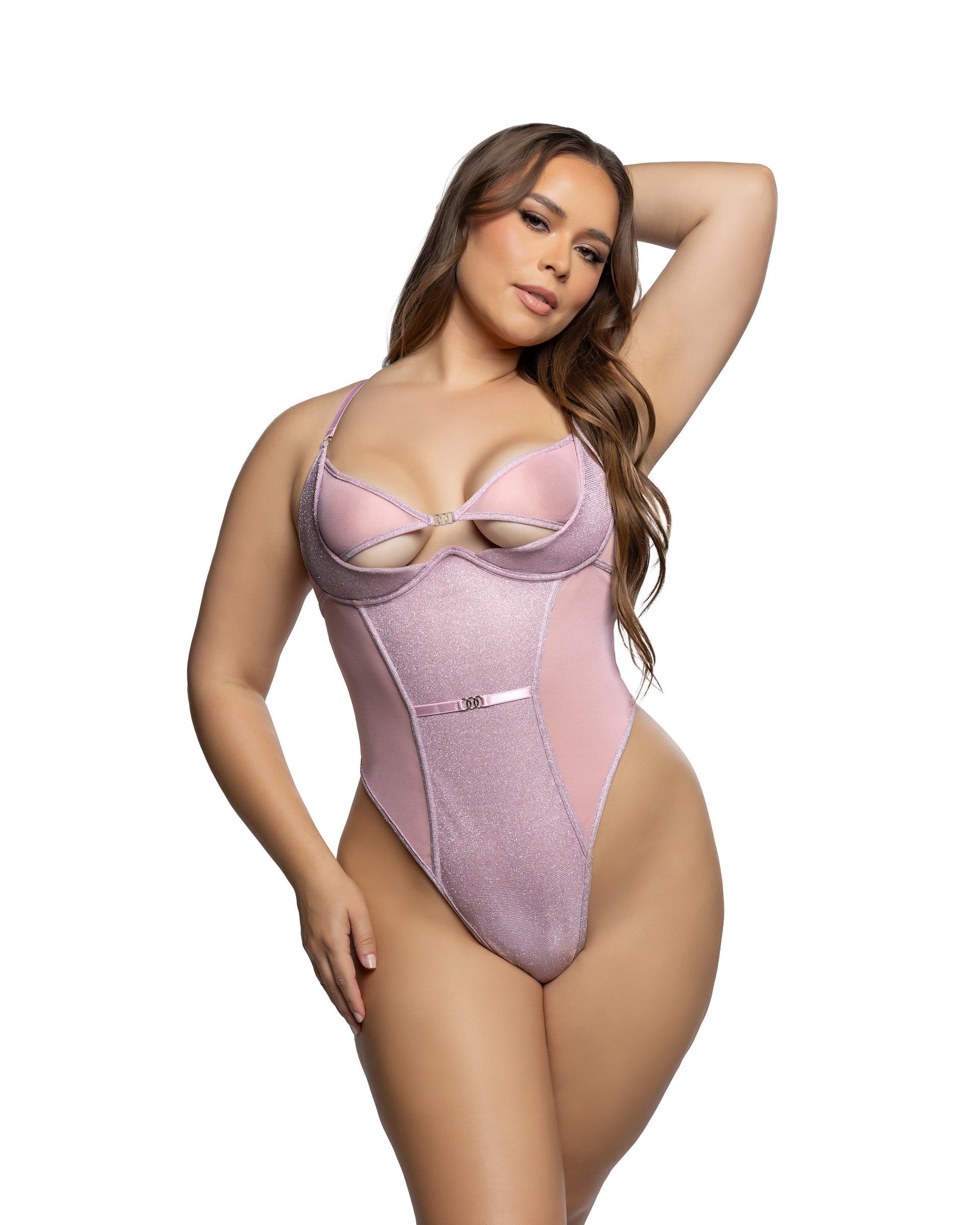 Cosmic Shimmer Teddy Pink Roma Confidential Costume Women - Lingerie - Teddy