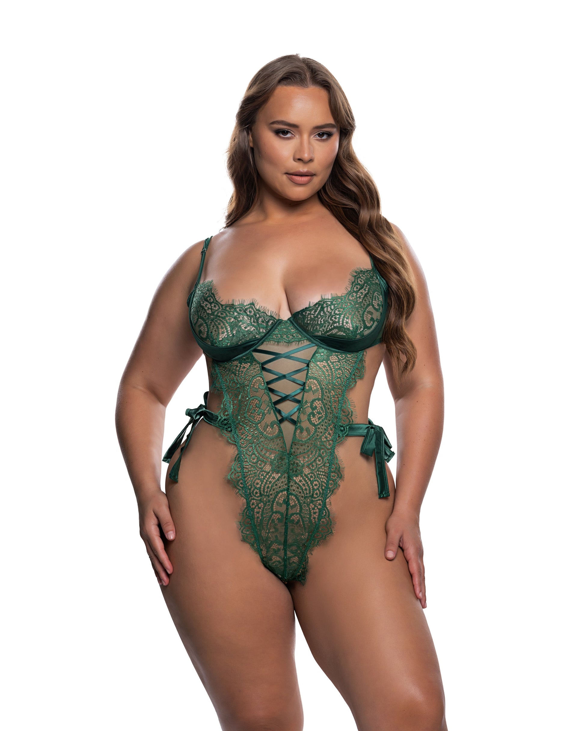 Dreamer's Lust Teddy Green Roma Confidential Costume Women - Lingerie - Teddy