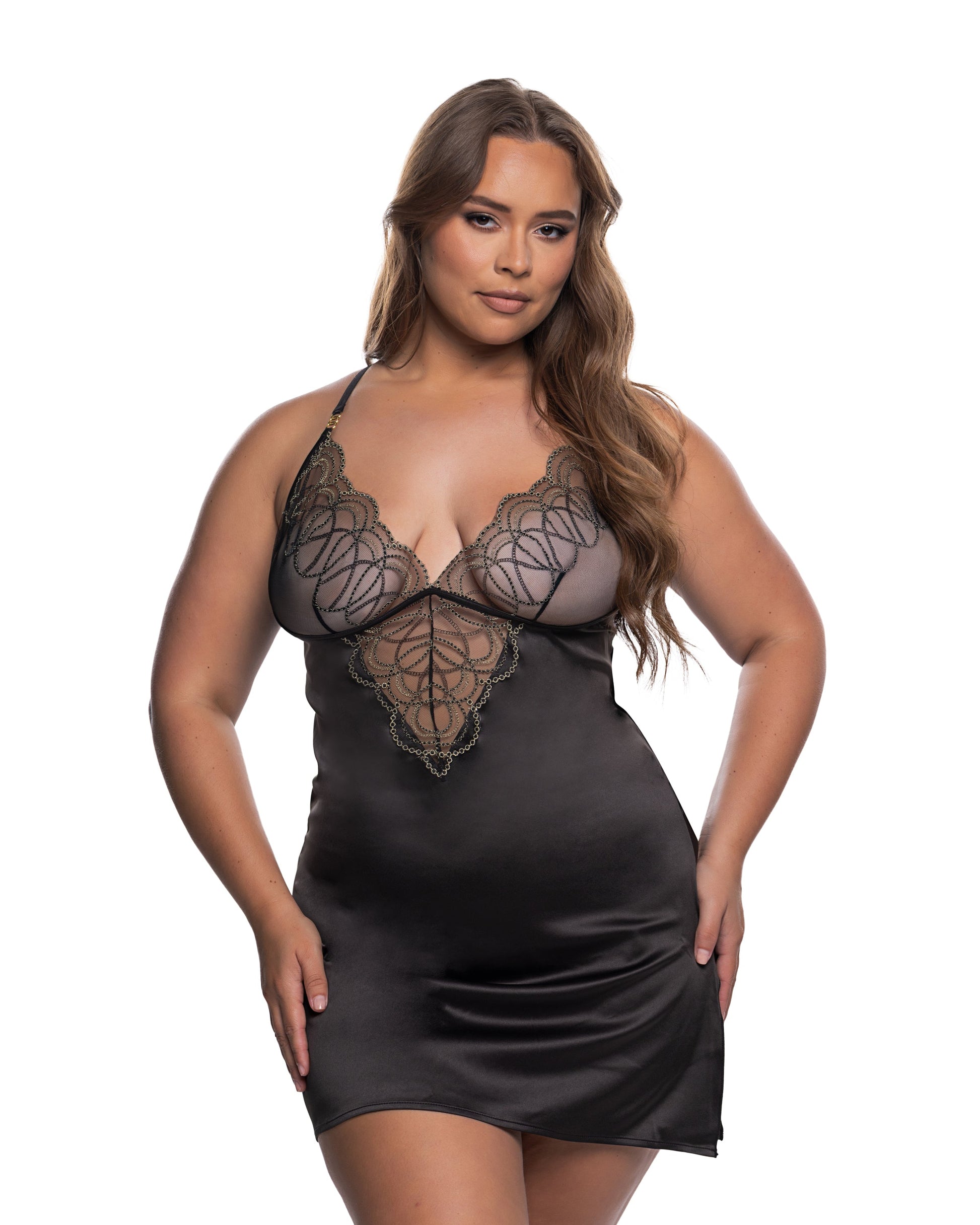 Beaded Belle Chemise Roma Confidential Costume Women - Lingerie - Babydolls
