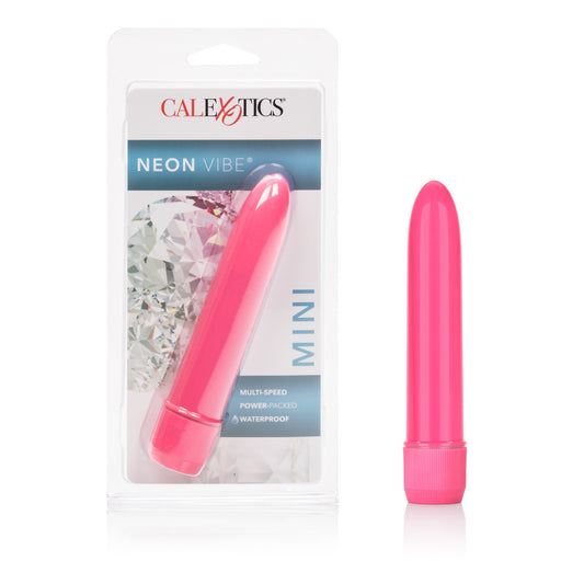 Mini Neon Vibe Multi-Speed Vibe 4.5 Inches - Pink Default Title CalExotics - California Exotic Novelties Toys - Vibrators