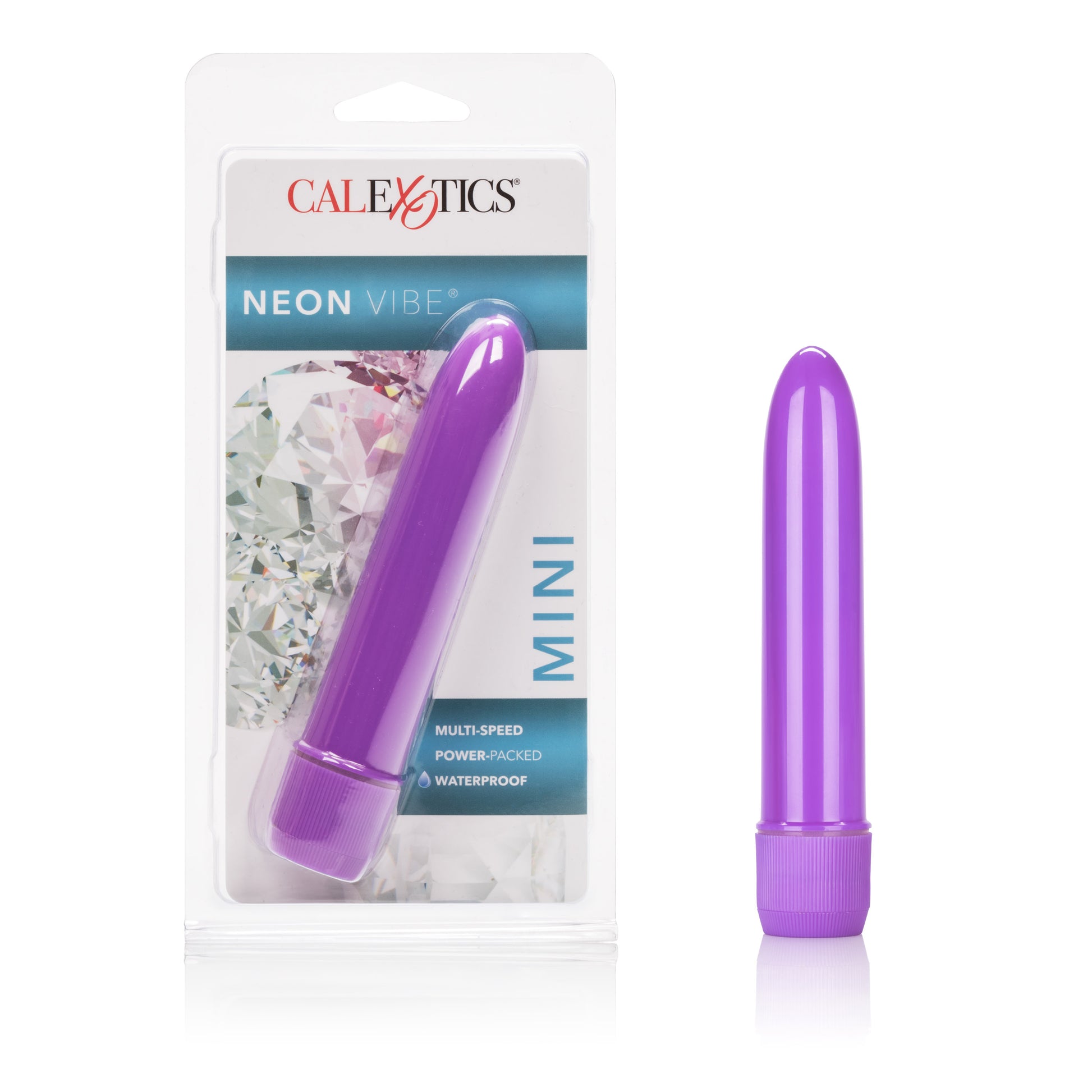 Mini Neon Multi-Speed Vibe 4.5 Inches - Purple Default Title CalExotics - California Exotic Novelties Toys - Vibrators