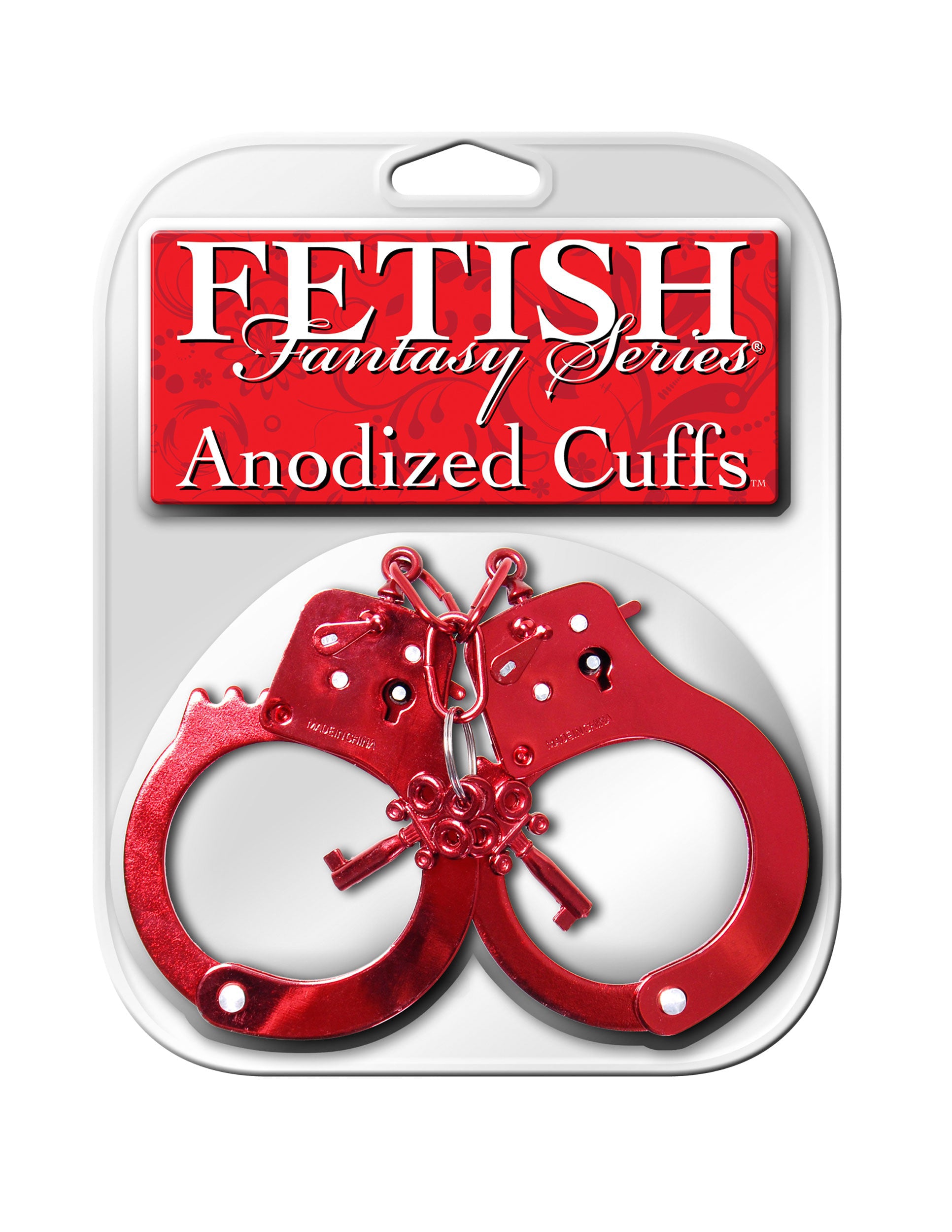 Fetish Fantasy Series Anodized Cuffs - Red Default Title Pipedream Products Toys - Fetish