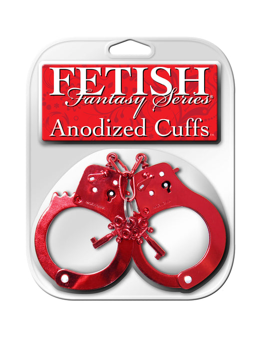 Fetish Fantasy Series Anodized Cuffs - Red Default Title Pipedream Products Toys - Fetish