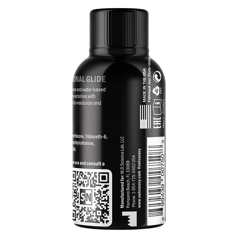 Swiss Navy Hybrid Glide 1oz M.D. SCIENCE LAB, LLC Sexual Wellness - Lubricants
