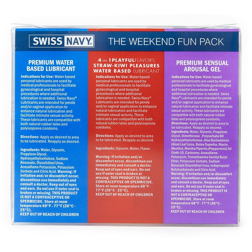 Swiss Navy Weekend Fun Pack M.D. SCIENCE LAB, LLC Sexual Wellness - Lubricants