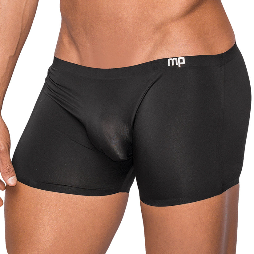 Male Power Seamless Sleek Short w/ Sheer Pouch-Black Medium-Boxed Default Title MAGIC MOMENTS INTERNATIONAL Men