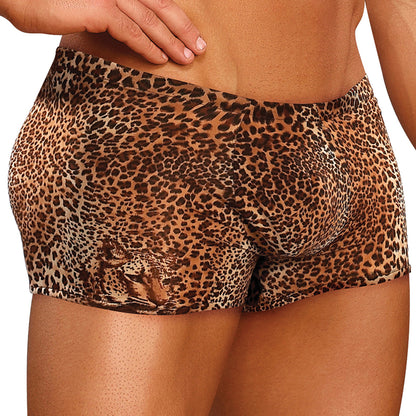 Male Power Animal Pouch Short-Brown Leopard Medium-Boxed Default Title MAGIC MOMENTS INTERNATIONAL Men