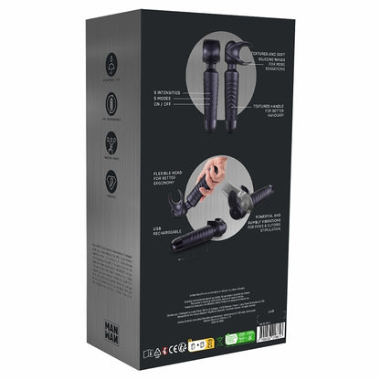Man Wan Man Wand Evo-Black Plum LOVELY PLANET USA Toys - Masturbators