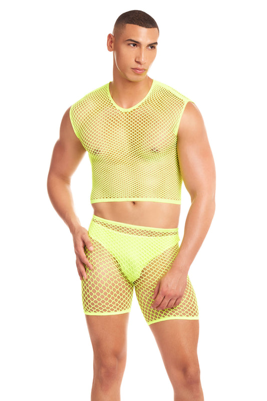 Net-Bula 3pc Set - Large/xl - Yellow Default Title Pink Lipstick Men