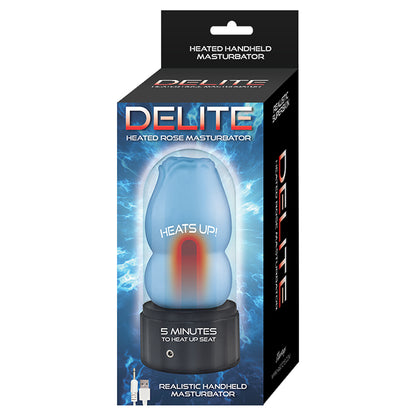 Delite Heated Rose Masturbator-Blue Nasstoys Toys - Masturbators