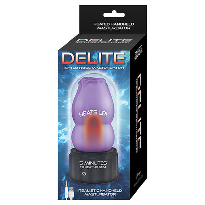 Delite Heated Rose Masturbator-Purple Nasstoys Toys - Masturbators