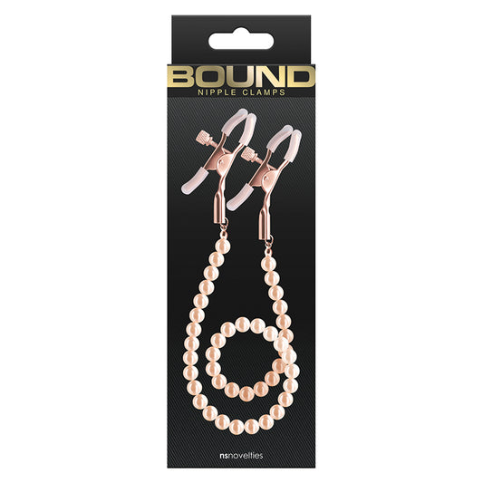 Bound Nipple Clamps DC1-Rose Gold