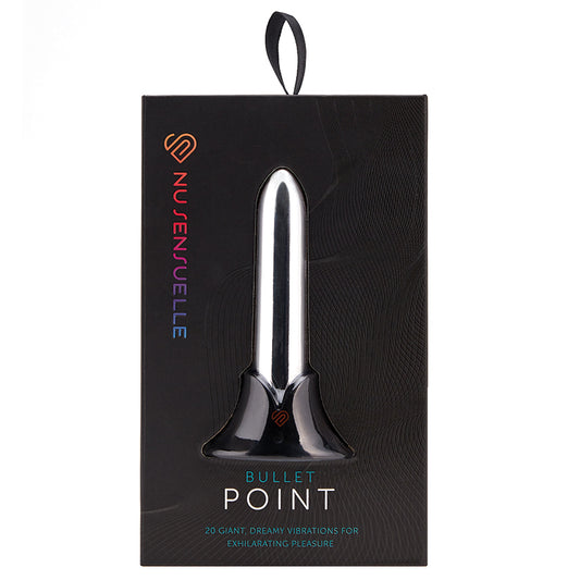 Sensuelle Point Rechargeable Bullet-Silver Default Title NOVEL CREATIONS USA Toys - Vibrators