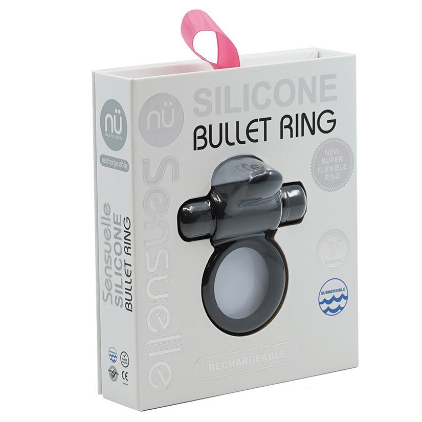 Sensuelle Silicone Ring-Black Default Title NOVEL CREATIONS USA Toys - Cockrings