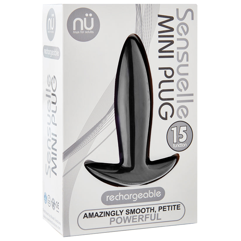 Sensuelle Mini Plug-Black Default Title NOVEL CREATIONS USA Toys - Anal Toys