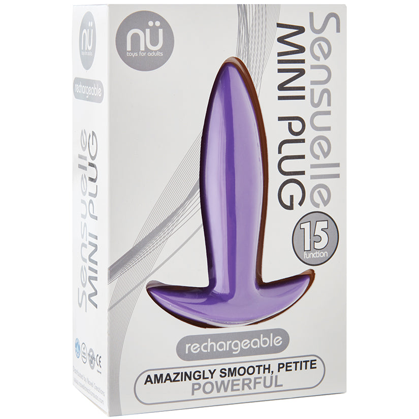 Sensuelle Mini Plug-Purple Default Title NOVEL CREATIONS USA Toys - Anal Toys