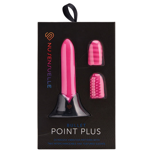Sensuelle Point Plus 20 Function Bullet & Sleeves-Pink Default Title NOVEL CREATIONS USA Toys - Vibrators