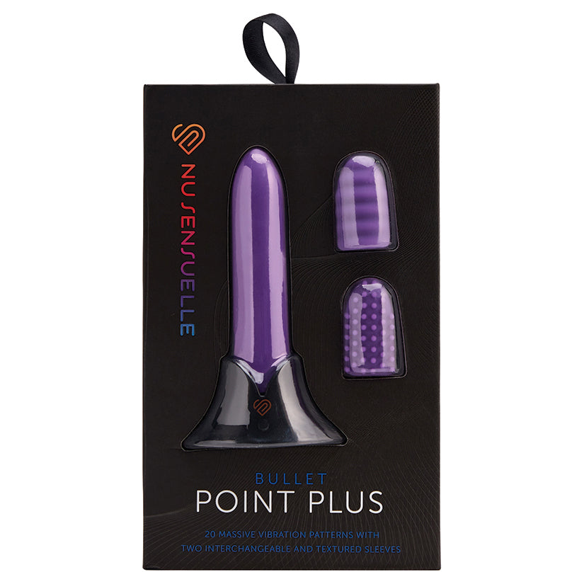 Sensuelle Point Plus 20 Function Bullet & Sleeves-Purple Default Title NOVEL CREATIONS USA Toys - Vibrators
