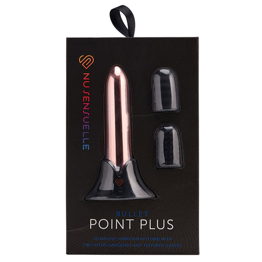 Sensuelle Point Plus 20 Function Bullet & Sleeves-Rose Gold Default Title NOVEL CREATIONS USA Toys - Vibrators