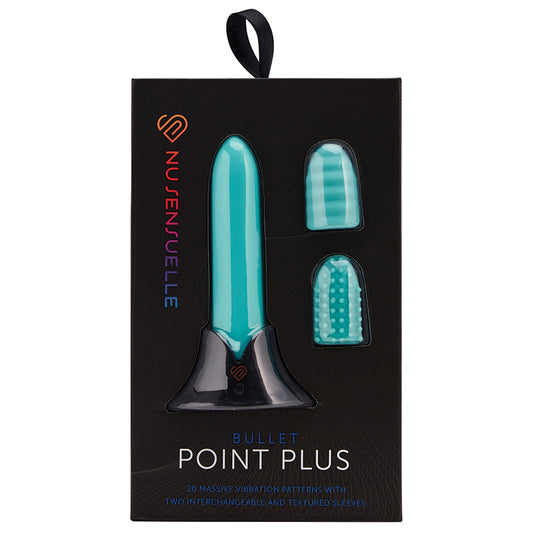 Sensuelle Point Plus 20 Function Bullet & Sleeves-Tiffany Blue Default Title NOVEL CREATIONS USA Toys - Vibrators