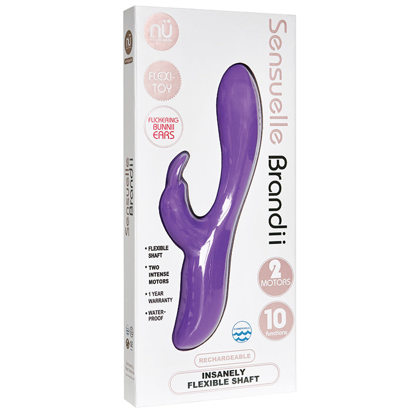 Sensuelle Brandii 10 Function Double Motor Vibe-Purple Default Title NOVEL CREATIONS USA Toys - Vibrators