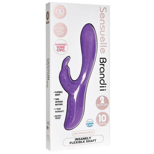 Sensuelle Brandii 10 Function Double Motor Vibe-Purple Default Title NOVEL CREATIONS USA Toys - Vibrators