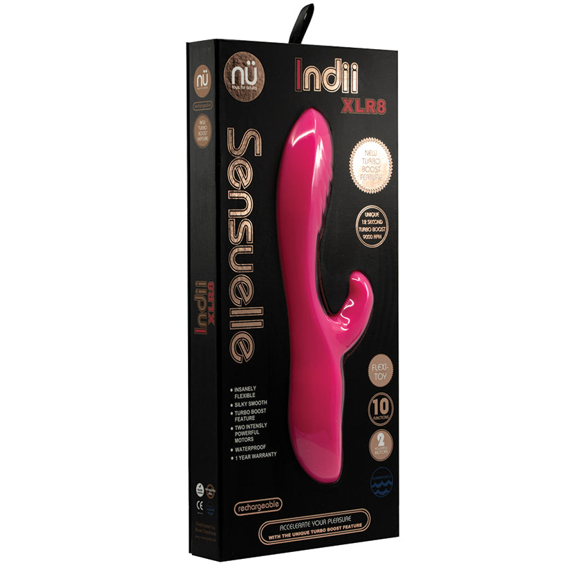 Sensuelle Indii XLR8 Flexible Dual Stimulator-Pink Default Title NOVEL CREATIONS USA Toys - Vibrators