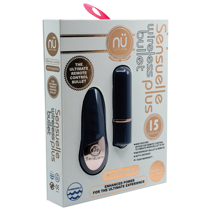 Sensuelle Wireless Bullet Plus with Remote Control-Navy Default Title NOVEL CREATIONS USA Toys - Vibrators