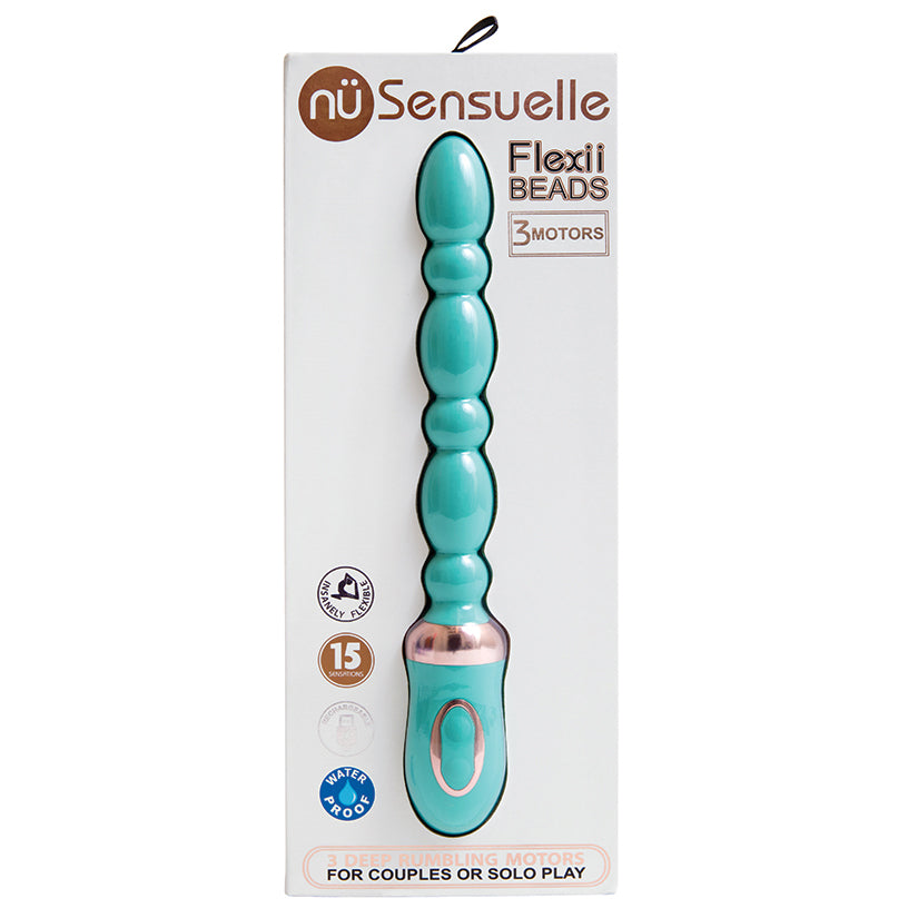 Sensuelle Flexii Beads-Electric Blue Default Title NOVEL CREATIONS USA Toys - Anal Toys