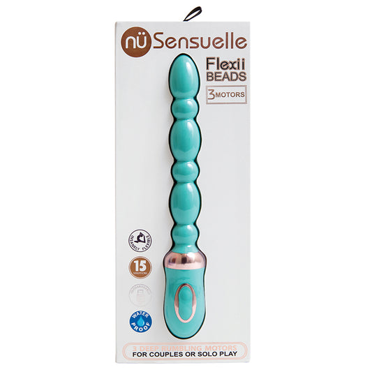Sensuelle Flexii Beads-Electric Blue Default Title NOVEL CREATIONS USA Toys - Anal Toys