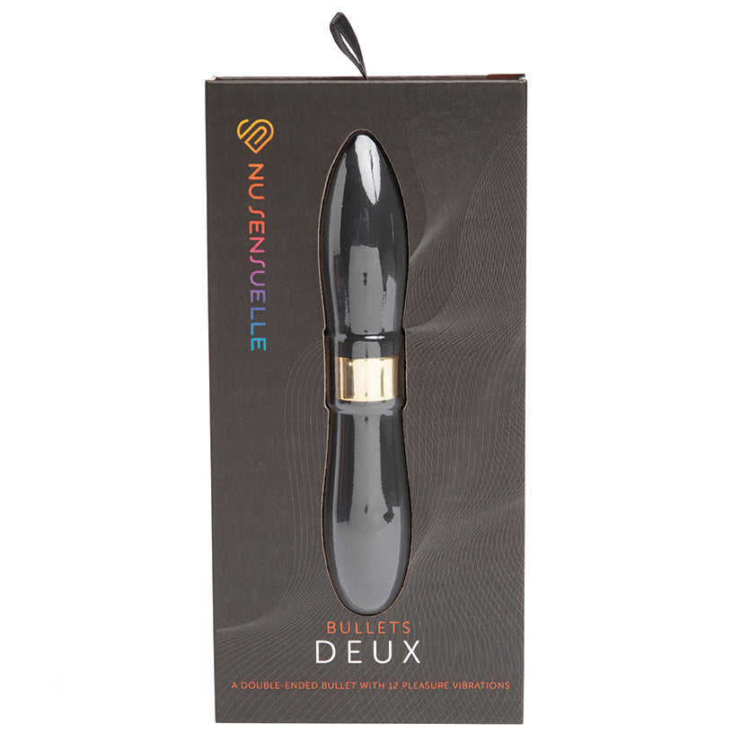 Sensuelle Double Ended Deux Bullet-Black Default Title NOVEL CREATIONS USA Toys - Vibrators