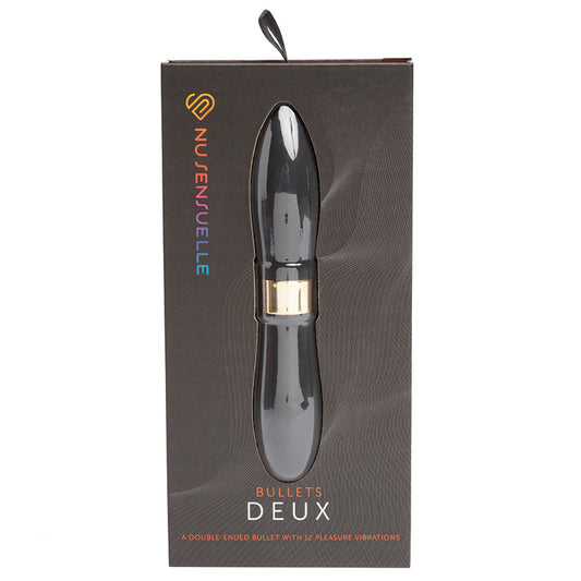 Sensuelle Double Ended Deux Bullet-Black Default Title NOVEL CREATIONS USA Toys - Vibrators